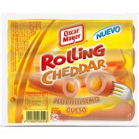 OSCAR MAYER rolling cheese saltxitxak, zorroa 215 g