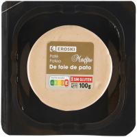Paté de Foie de pato EROSKI, blister 100 g