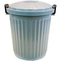 Cubo de basura Oscar granito, capacidad de 23 litros DENOX, Ø345x405 mm