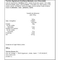 VICENS Agramunteko hu-turroia txokolatearekin, kutxa 300 g