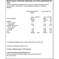 Queso barra Larsa TRÉBOL, al corte, compra mínima 250 g