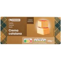 Turrón praliné de crema catalana EROSKI, caja 200 g