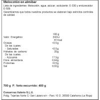 Melocotón en almíbar extra mitades LEYENDA, frasco 400 g