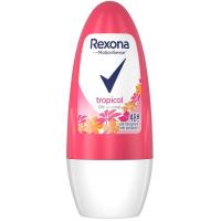 REXONA Tropical Power emakumeentzako desodorantea, roll on 50 ml 
