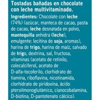 Snacks de chocolate-leche EROSKI, caja 200 g