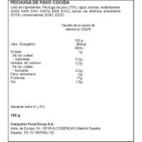 Pechuga de pavo CAMPOFRÍO FINÍSSIMAS, bandeja 180 g