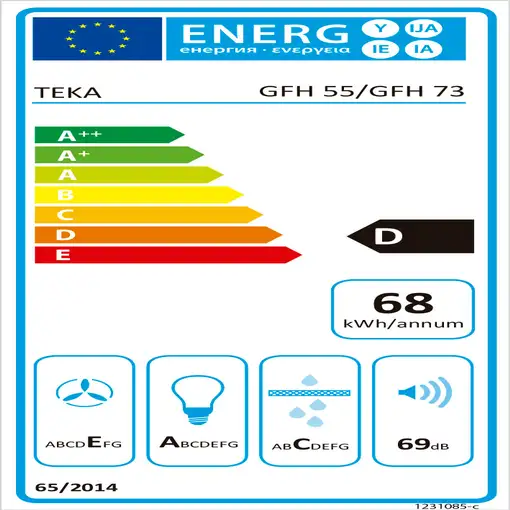 Teka GFH 55 Inox Encastrada Acero inoxidable D 329 m³/h
