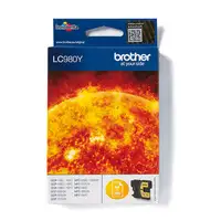 Brother LC980Y cartucho de tinta 1 pieza(s) Original Amarillo