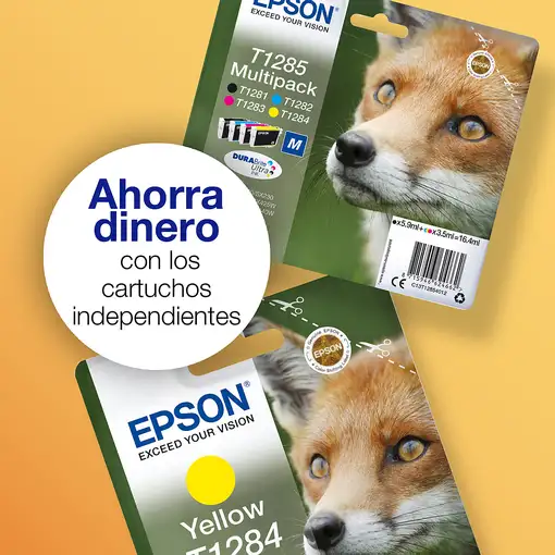 Epson Fox Tinta negra T1281 DURABrite Ultra Zorro
