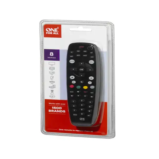 One For All Basic URC 2981 mando a distancia IR inalámbrico TV, Receptor de televi