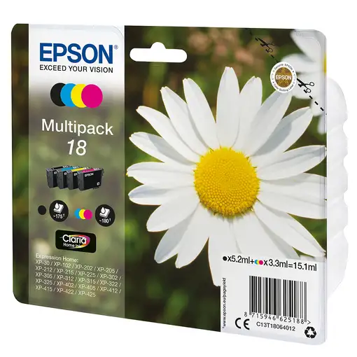 Epson Daisy Multipack 18 4 colores (etiqueta RF)