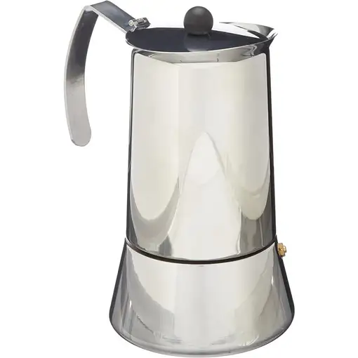 Cafetera Italiana de Acero Inoxidable Eterna, apto para todo tipo de cocinas, MONIX, 10 tazas