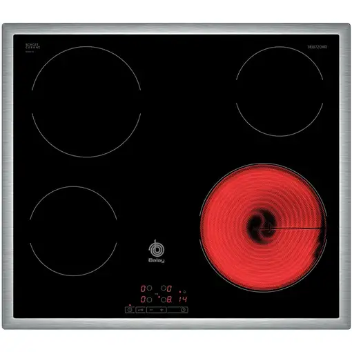 Balay 3EB720XR hobs Negro Integrado Cerámico 4 zona(s)