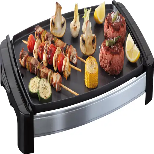 Plancha de asar eléctrica, 2000 W, antiadherente, 44,5x30 cm, GR204N JATA