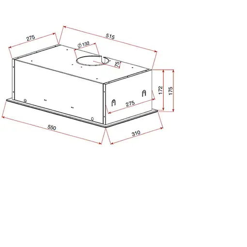 Teka GFG 2 De pared Negro 388 m³/h
