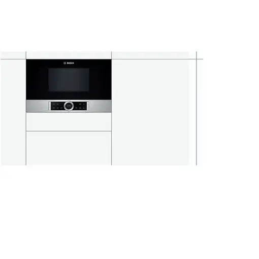 Bosch BFR634GS1 microondas Acero inoxidable Integrado 21 L 900 W