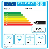 Teka GFG 2 Telescópica o extraplana Blanco D 388 m³/h