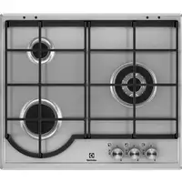 Electrolux EGH6333BOX hobs Acero inoxidable Integrado Encimera de gas 3 zona(s)