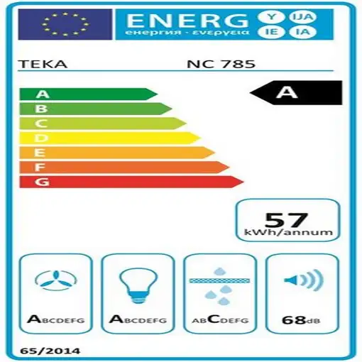 Teka NC 985 De pared Acero inoxidable 807 m³/h