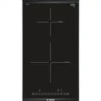 Bosch PIB375FB1E hobs Negro, Acero inoxidable Integrado Con placa de inducción 2 z