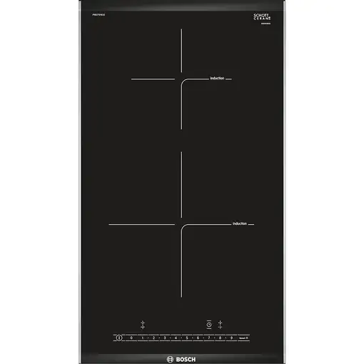 Bosch PIB375FB1E hobs Negro, Acero inoxidable Integrado Con placa de inducción 2 z