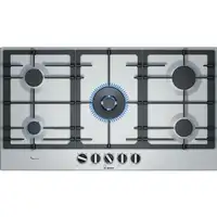 Bosch Serie 6 PCR9A5B90 hobs Acero inoxidable Integrado 90 cm Encimera de gas 5 zo