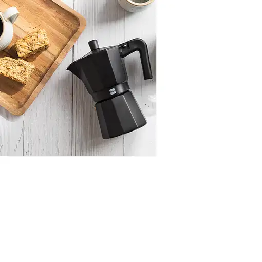 Cafeteras italianas Negro 6 cups 71PVCCGNM20 MAGEFESA