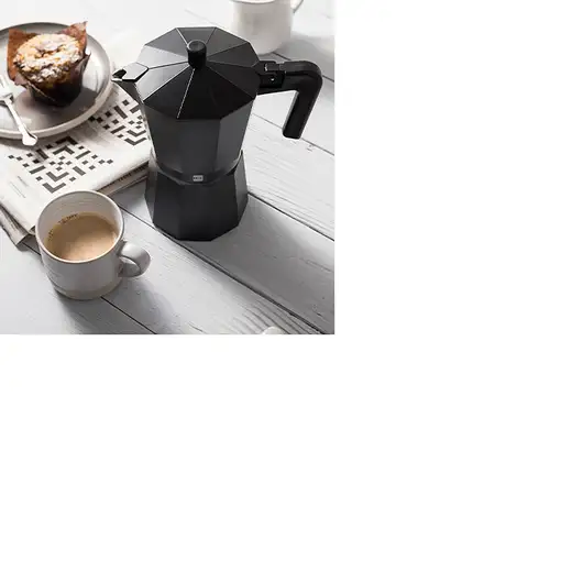 Cafeteras italianas Negro 12 cups 71PVCCGNM24 MAGEFESA