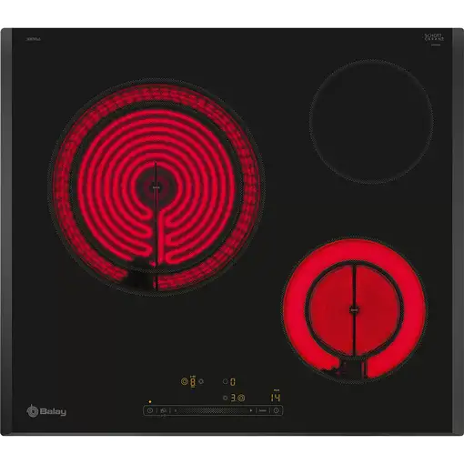 Balay 3EB765LQ hobs Negro Integrado 60 cm Cerámico 3 zona(s)