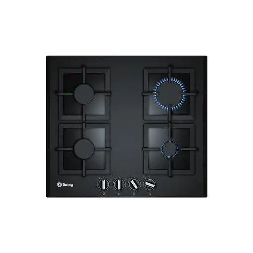 Balay 3ETG664HB hobs Negro Integrado Encimera de gas 4 zona(s)