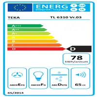 Teka TL 6310 Semintegrada (extraíble) Blanco D 332 m³/h