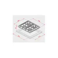Teka EX 60 1 3G AI AL DR NAT Acero inoxidable Integrado Encimera de gas 3 zona(s)