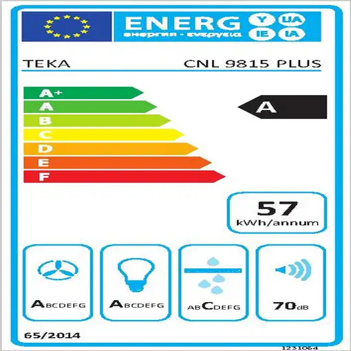 Teka CNL 9815 PLUS Semintegrada (extraíble) Gris 730 m³/h