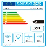 Teka GFG 2 Telescópica o extraplana Acero inoxidable D 329 m³/h