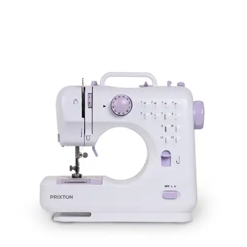 Máquina de Coser P110 PRIXTON (12 Puntadas - Compatible con pilas - Rosa)