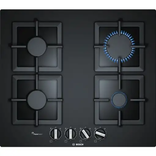 Bosch Serie 6 PPP6A6B20 hobs Negro Integrado Encimera de gas 4 zona(s)