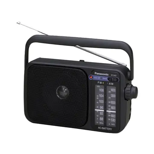 Panasonic RF-2400D Portátil Analógica Negro