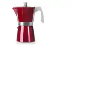 Ibili 623206 cafetera manual Cafetera italiana 0,3 L Rojo, Acero inoxidable
