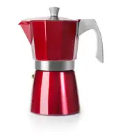 Ibili 623206 cafetera manual Cafetera italiana 0,3 L Rojo, Acero inoxidable