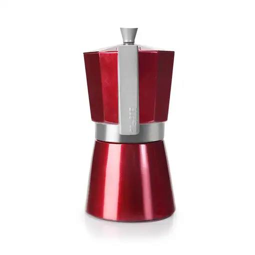 Ibili 623206 cafetera manual Cafetera italiana 0,3 L Rojo, Acero inoxidable
