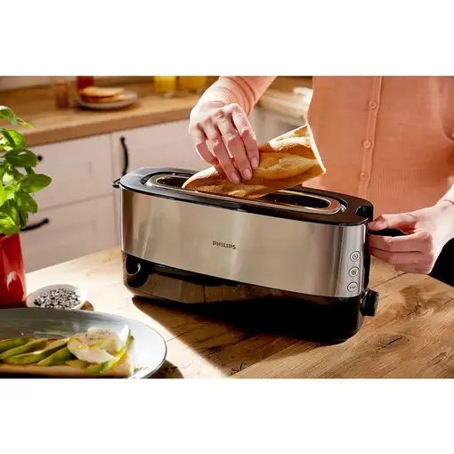 Philips Viva Collection HD2692/90 Tostadora - ranura larga, metal