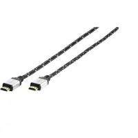Vivanco 42201 cable HDMI 2 m HDMI tipo A (Estándar) Negro, Plata