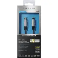 Vivanco 41826 Cable de fibra óptica e InfiniBand 1,2 m Toslink ODT Negro