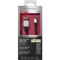Vivanco 42205 cable HDMI 1,2 m HDMI tipo A (Estándar) HDMI tipo D (Micro) Negro