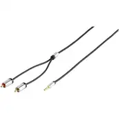 Vivanco 41202 cable de audio 1,2 m 2 x RCA 3,5mm Negro