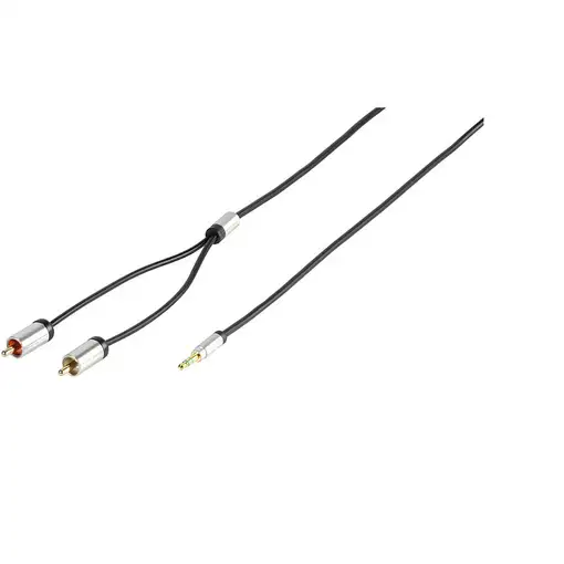 Vivanco 41202 cable de audio 1,2 m 2 x RCA 3,5mm Negro
