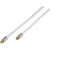 Vivanco 43150 cable coaxial 5 m Blanco