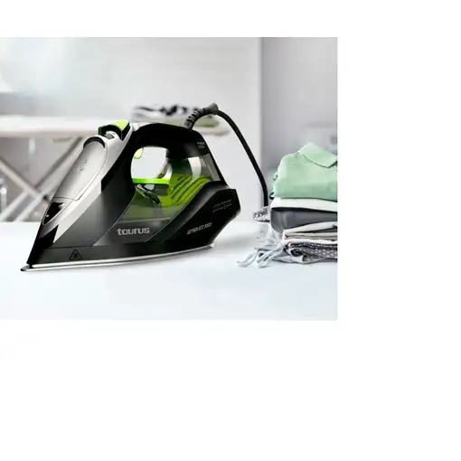 Taurus Geyser ECO 3000 Plancha a vapor Suela antiadherente 3000 W Negro, Verde, Gr