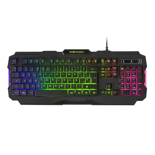 Mars Gaming MRK0 Teclado Gaming Iluminación RGB Rainbow Antighosting Idioma Españo