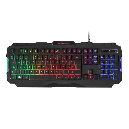 Mars Gaming MRK0 Teclado Gaming Iluminación RGB Rainbow Antighosting Idioma Españo